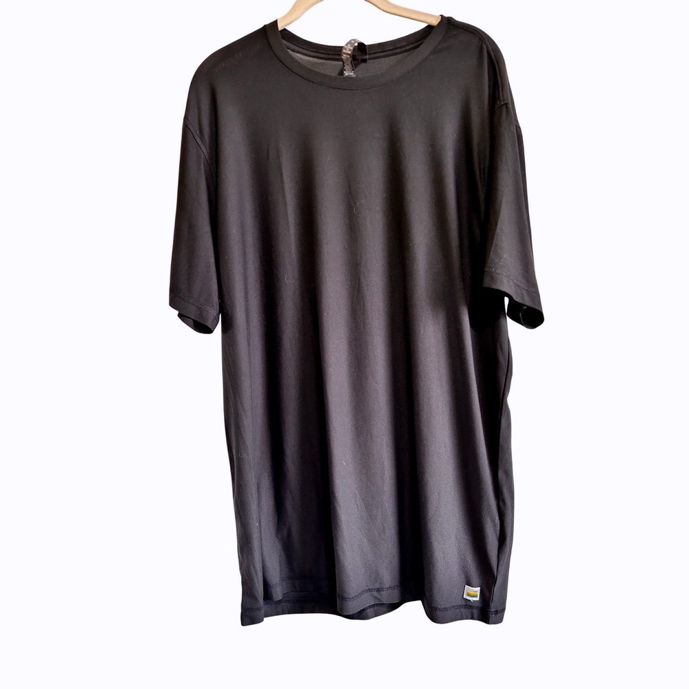 Vuori Strato Tech Tee XL Black Performance Activewear Shirt